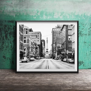 INDIANAPOLIS Photography Print Original Unframed Wall Art, DOWNTOWN INDIANAPOLIS, Indiana Photography image 3