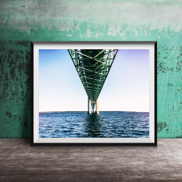 Mackinac Bridge Photography Print - Original Unframed Wall Art - Upper Peninsula, Mackinac Island, Michigan Photography