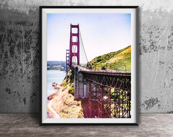 Golden Gate Bridge Photography Print - San Francisco Photography - Unframed Wall Art Print - Decorative Wall Art - Northern California