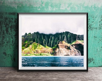 Hawaii Photography Print - Unframed Wall Art Print - Na Pali Coast, Kauai, HI Photo Print