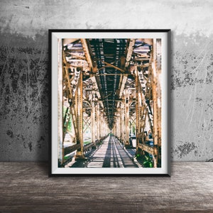 Chicago Photography Print Unframed Wall Art Print Chicago Street Photo Print Uptown, Chicago, Illinois CTA Elevated Tracks image 1