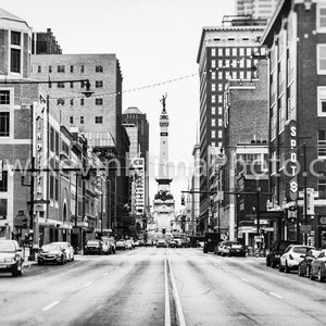 INDIANAPOLIS Photography Print Original Unframed Wall Art, DOWNTOWN INDIANAPOLIS, Indiana Photography image 4