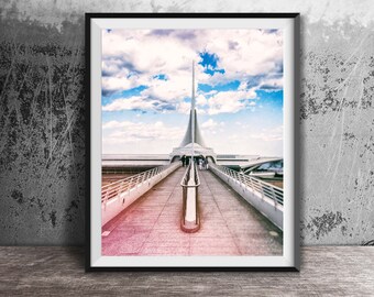 Milwaukee Photography Print - Original Unframed Wall Art - Milwaukee Art Museum, Wisconsin Photo Print - Milwaukee Architecture Buildings