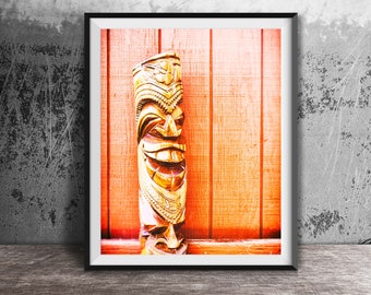 TIKI IDOL - Hawaii Photography Print - Unframed Wall Art Print