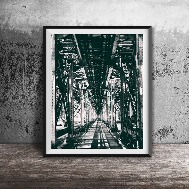 Chicago Photography Print Unframed Wall Art Print Chicago Street Photo Print Uptown, Chicago, Illinois CTA Elevated Tracks image 3