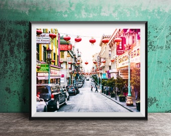 Chinatown, San Francisco Photography Print - Unframed Wall Art Print - Decorative Wall Art - Northern California City Street Photography