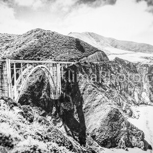 Big Sur Bridge Landscape Photography Print Unframed Wall Art Print Decorative Wall Art Pacific Coast Highway Coastline, Cliffs, Art image 4