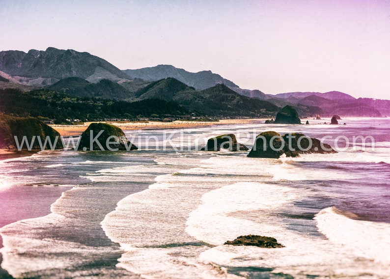 CANNON BEACH, OREGON Photography Print Original Unframed Wall Art Print Photo Print Oregon Coast Beaches Haystack Rock image 2