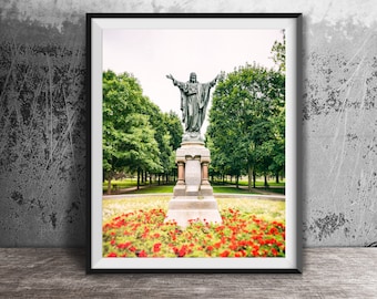 SACRED HEART JESUS Photography Print - Original Unframed Wall Art Print - Modern Photography - University of Notre Dame, South Bend, In