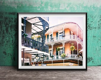 New Orleans Photography Print - Original Unframed Wall Art - NOLA Architecture Prints, French Quarter Art Print, Balconies