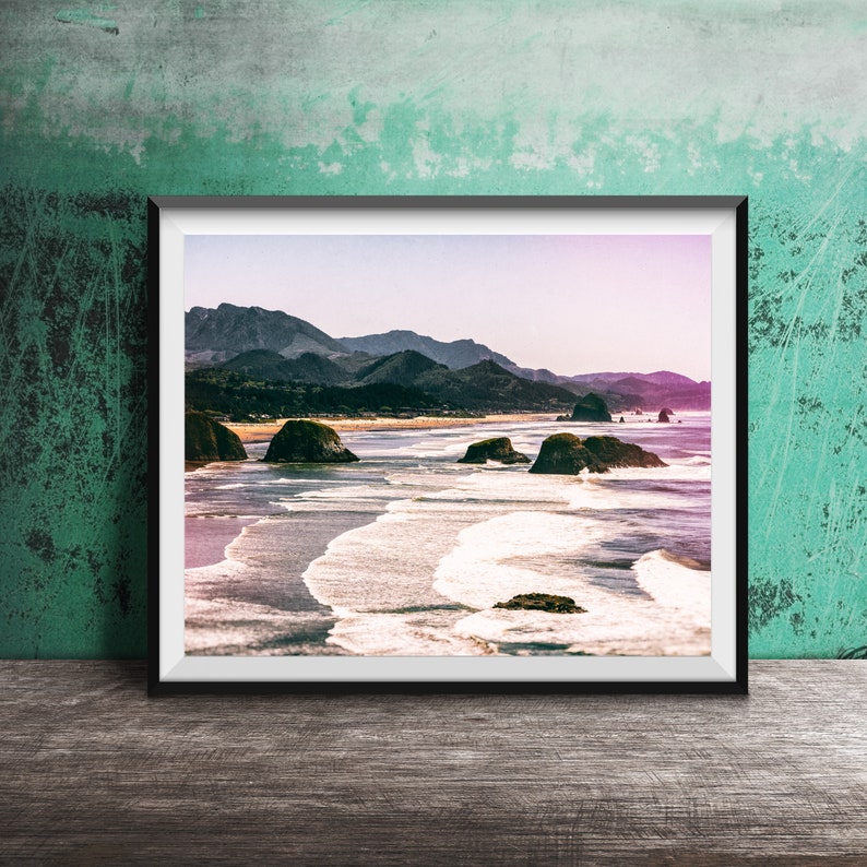 CANNON BEACH, OREGON Photography Print Original Unframed Wall Art Print Photo Print Oregon Coast Beaches Haystack Rock image 1