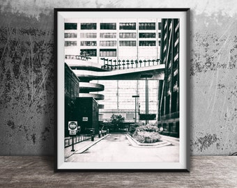 Chicago Architecture Photography Print - John Hancock Building - Unframed Wall Art Print - Black and White Photo Print - Downtown Chicago