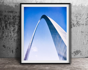 St. Louis Arch Photography Print - Original Unframed Wall Art Print - Downtown St. Louis Photo Print - Laclede's Landing STL