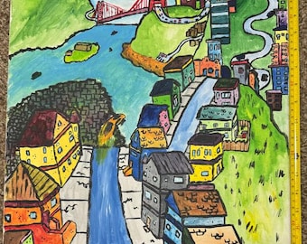 San Francisco City - 16" x 20" Original Painting