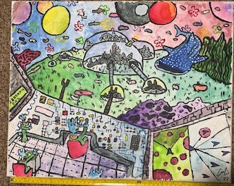 Underwater World - 24" x 18"