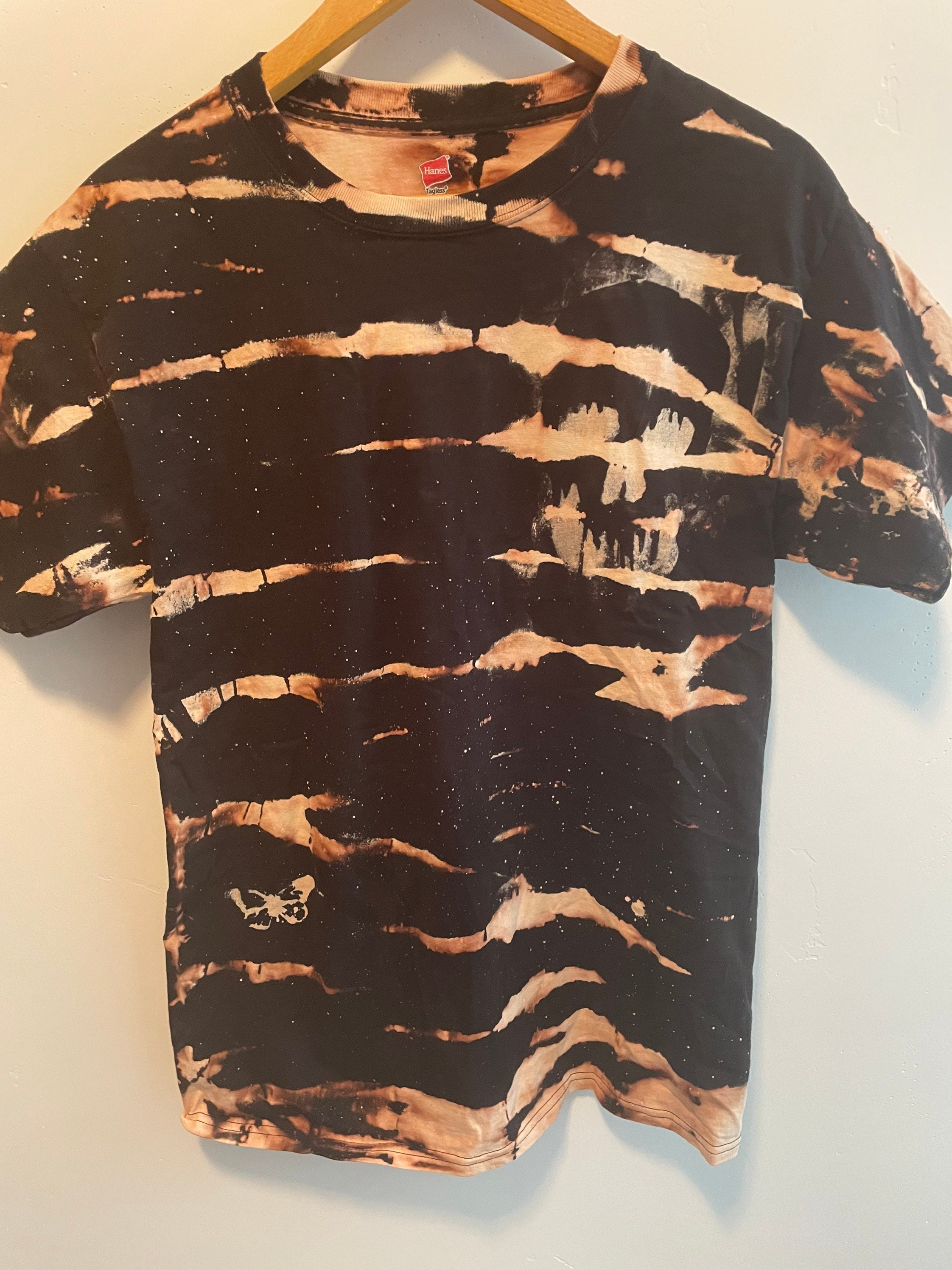 distressed tie dye shirt