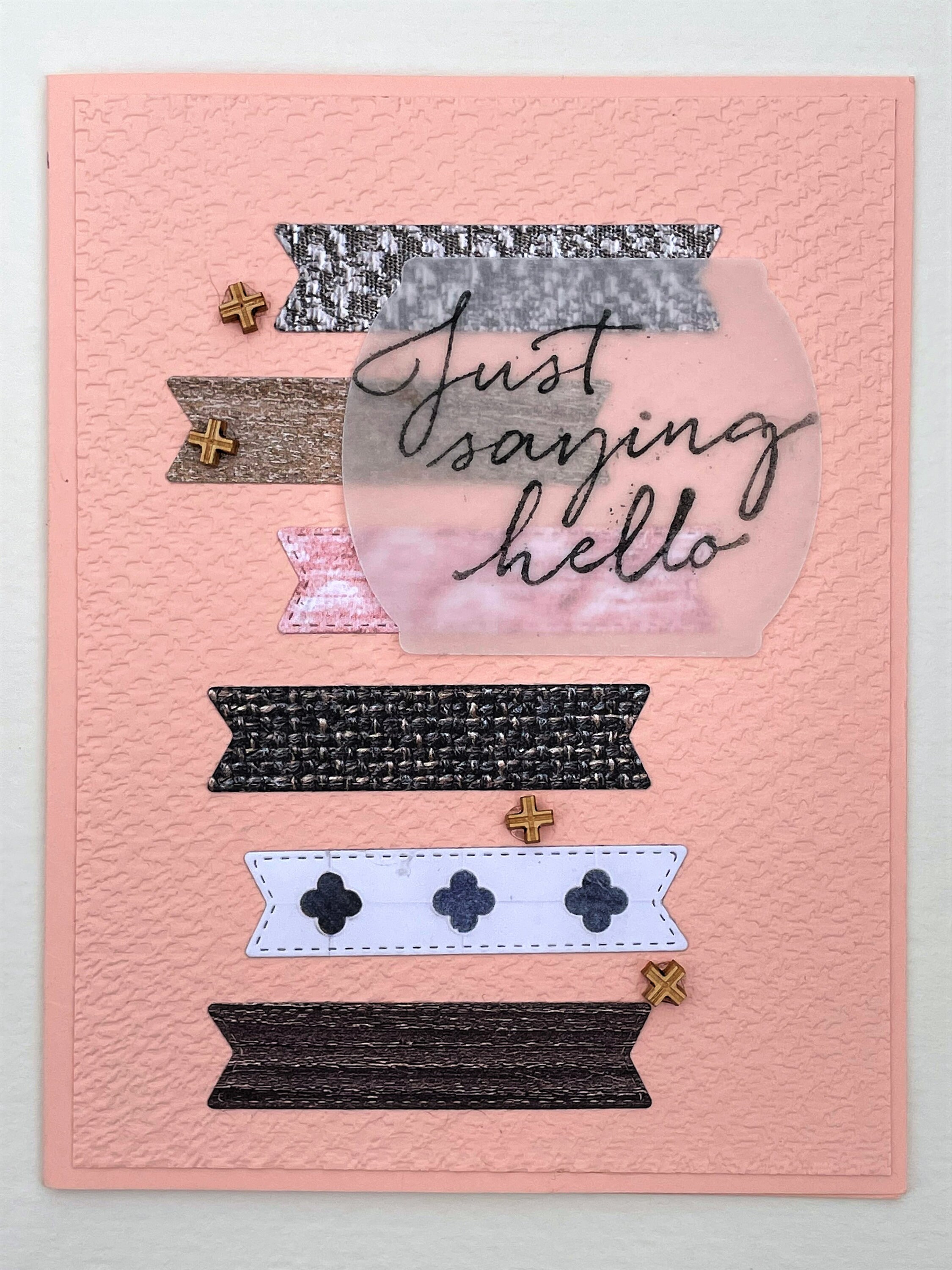 Just Saying Hello Greeting Card Etsy