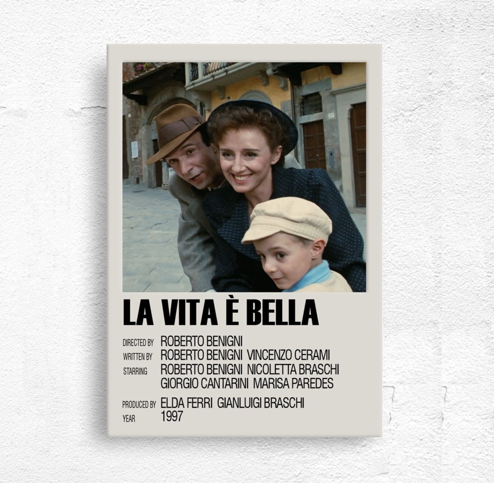 Life is beautiful poster Movie poster unframe poster Canvas Etsy