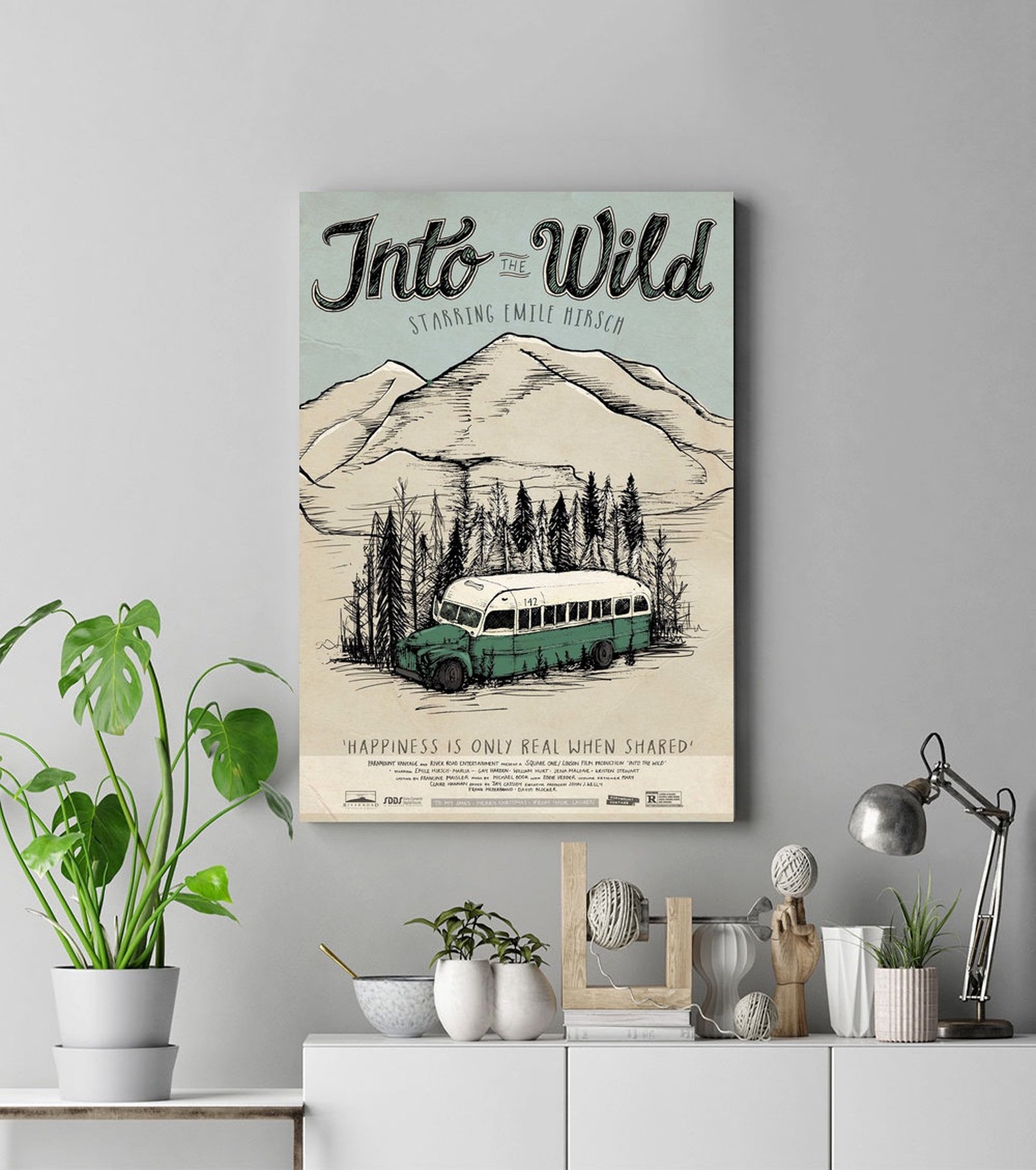 Into the Wild Poster Movie Poster Unframe Poster Canvas Poster Etsy