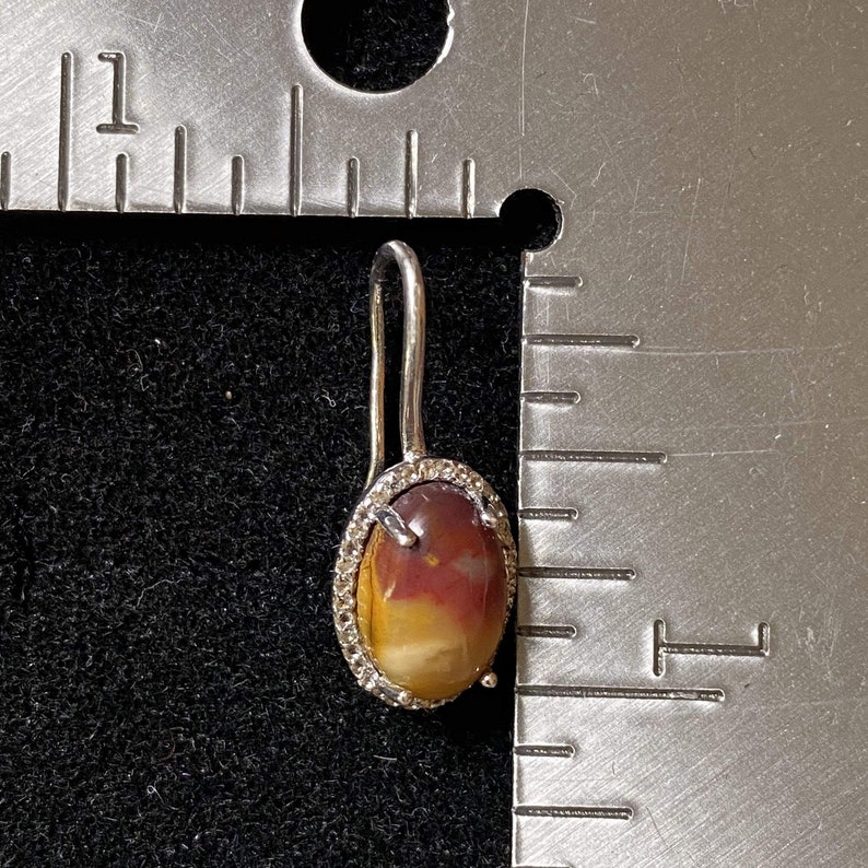 Earrings Jasper Natural Mookaite Earrings Dangle Earrings jewelry Unique Sterling Silver Mookaite Earrings 3 Gemstone Jewelry