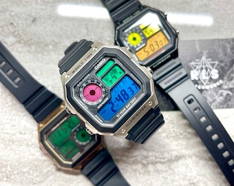 ＣASIO　ワールドタイム デジタル　レトロデザイン　シルバー カシオ デジタル腕時計 （新品）海外モデル レトロデザイン