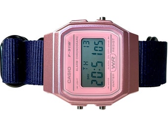 日本製 カシオ CASIO F-91W JAPAN アラームクロノ ヴィンテージ ヴィンテージ レトロ ピンク カシオ F-91W アラーム クロノグラフ
