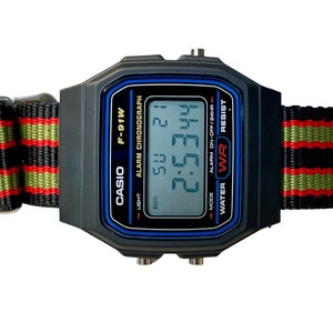 Custom Black Casio Watch on Bond Strap
