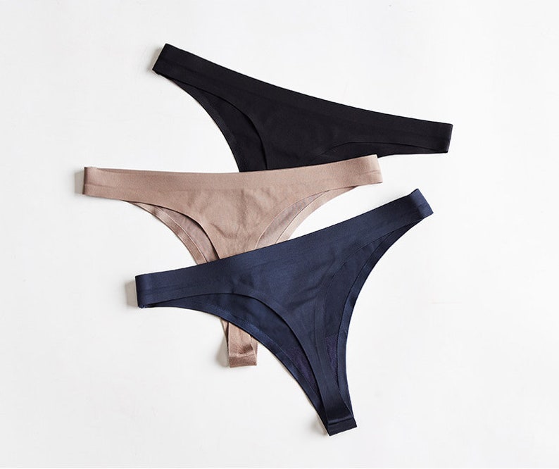 3 Strap Thong Panties Seamless Panty Women Lingerie Underwear - Etsy