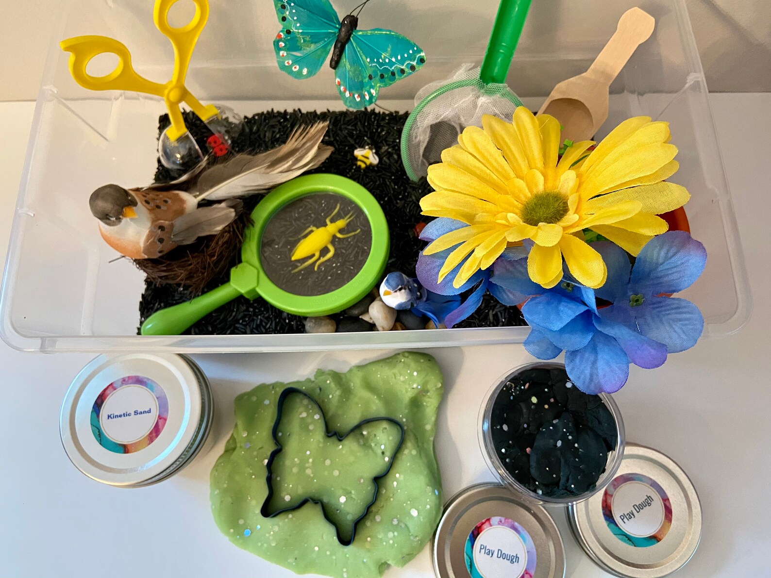 Spring Sensory bin summer sensory bin backyard discovery Etsy