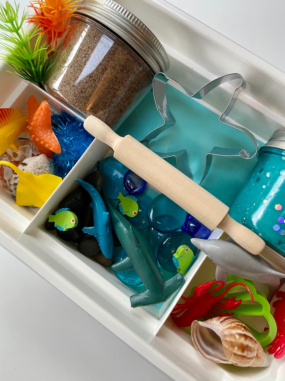 Ocean Play Dough Kit Under the Sea Play Dough kit Sea life Etsy