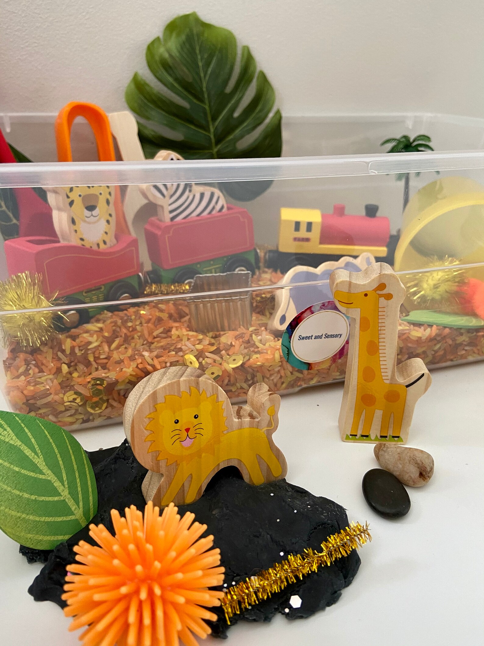 Jungle Safari Sensory Bin Jungle Sensory Box Jungle Safari Etsy