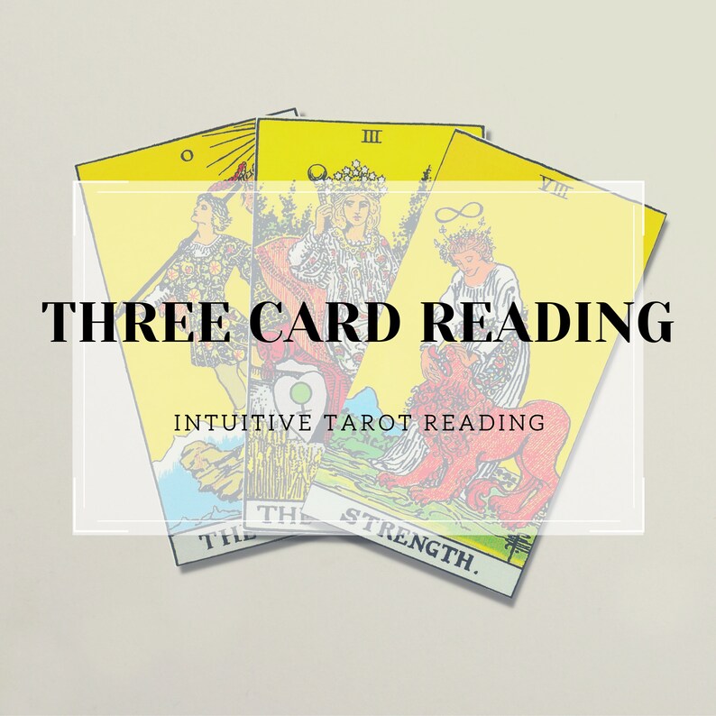 Three Card Tarot Reading 12 Hour Delivery Intuitive Tarot Etsy