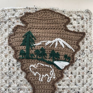 National Park Crochet Pattern - INSTANT DOWNLOAD - NPS Logo