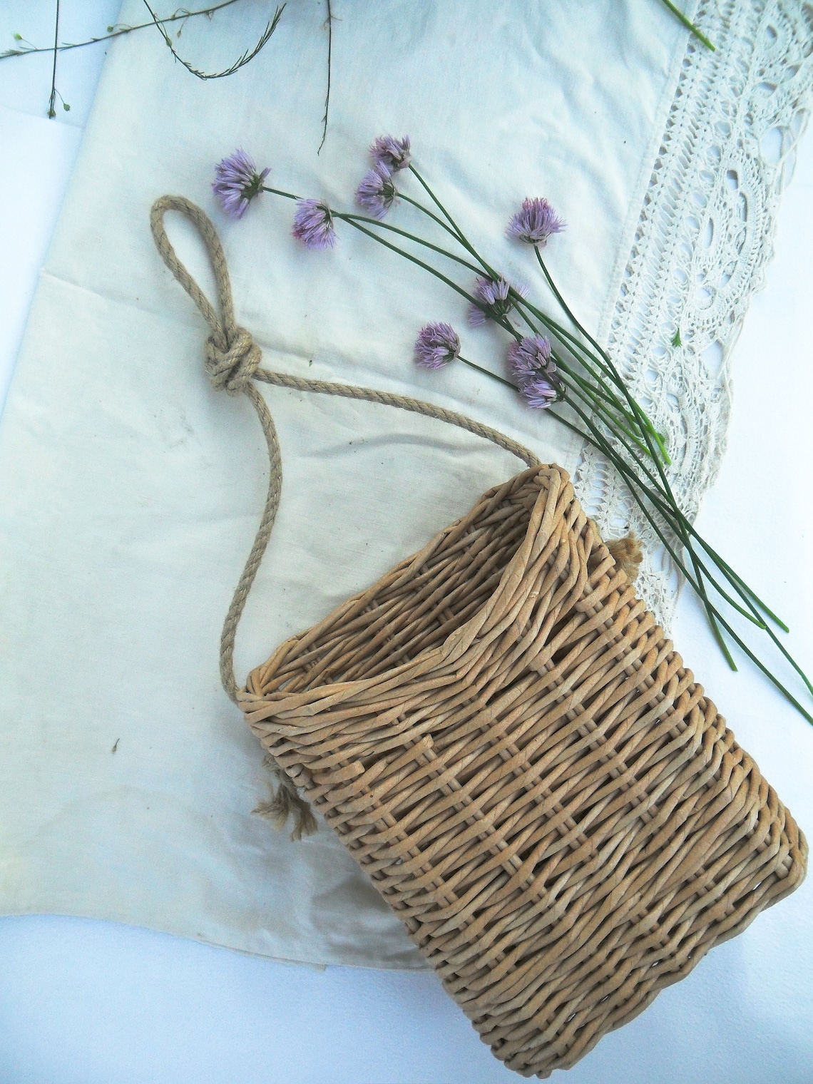 Door basket hanging basketBoho basket Hygge style Etsy
