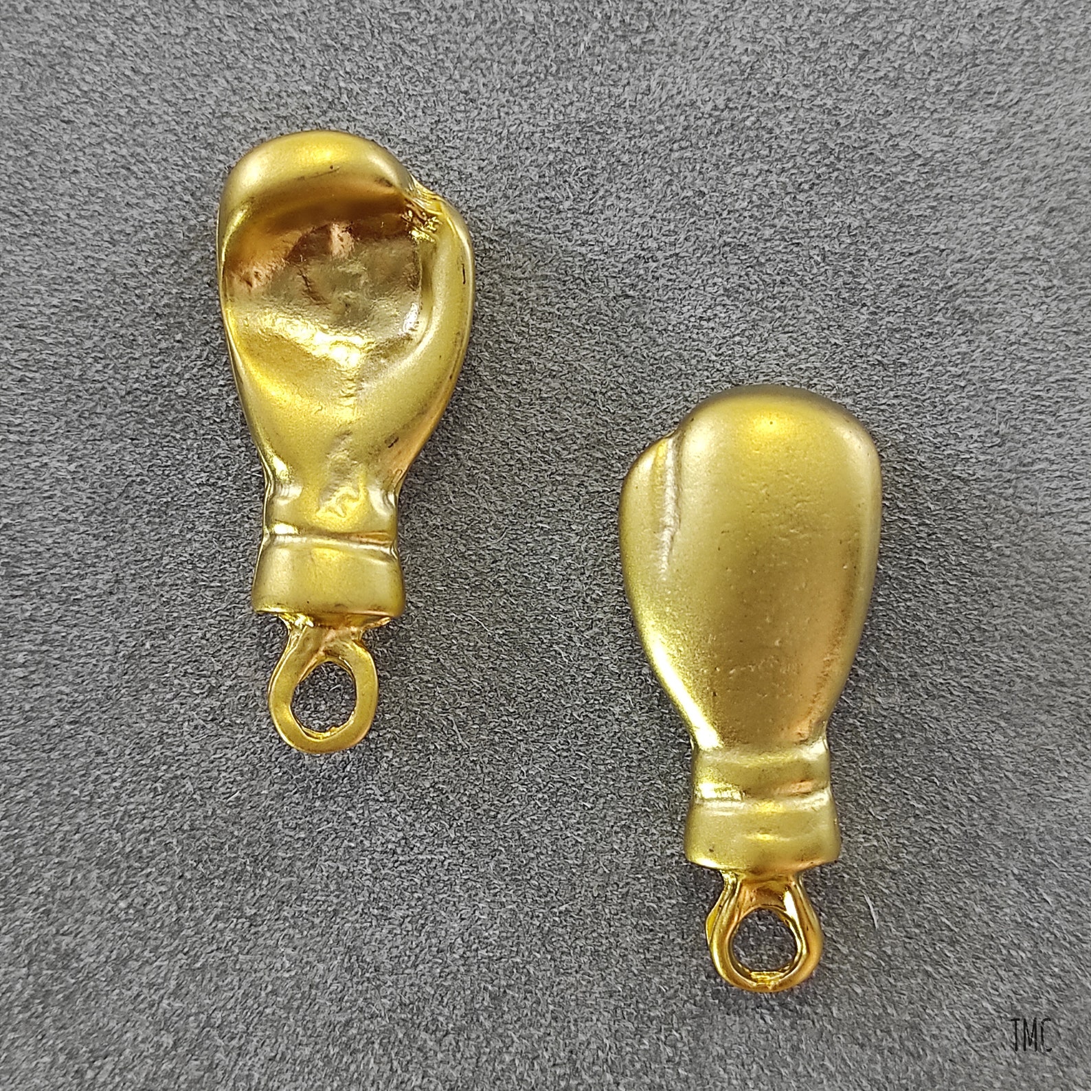 Gold Plated Boxing Gloves Charms Box Gloves Pendant Sport Etsy