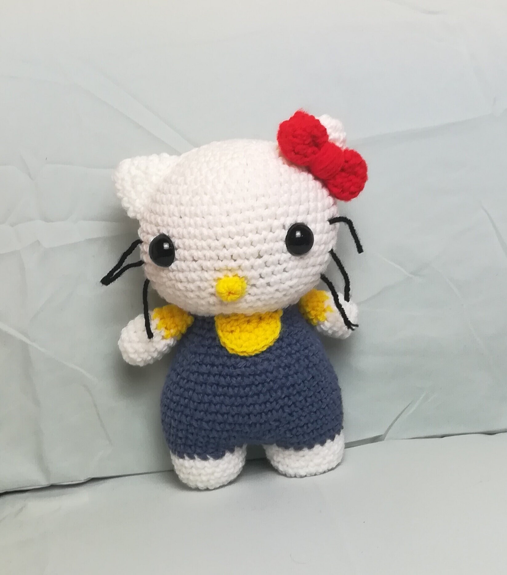 Hello Kitty inspirado Crochet Plushie | Etsy
