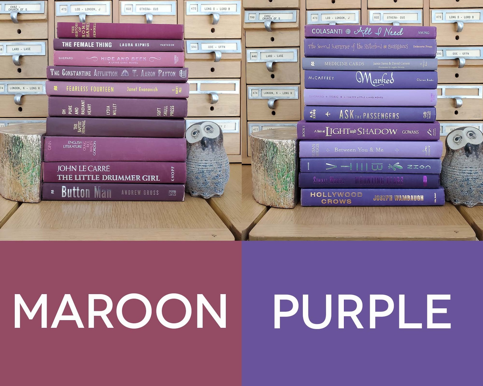 Colorful Decorative Books by the Half Foot Designer Decor Etsy