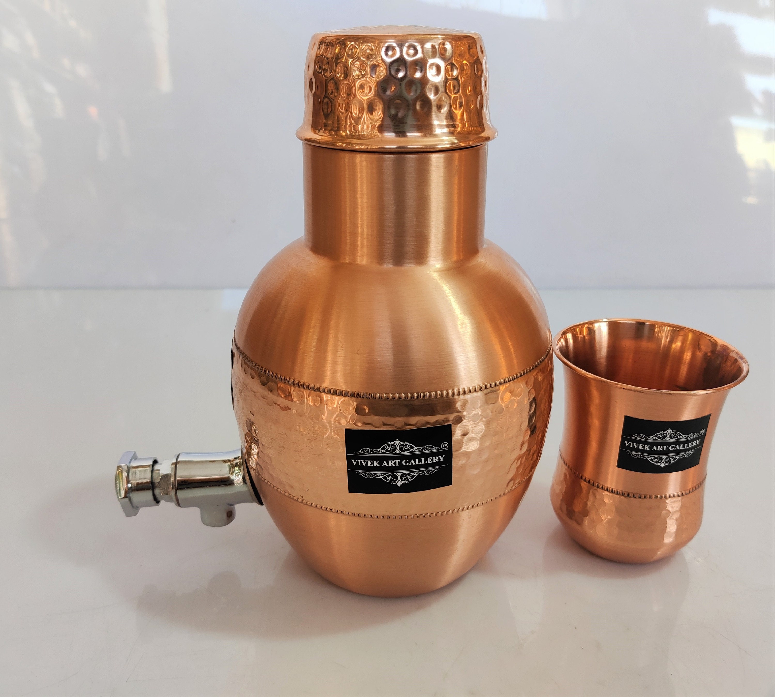 Handmade Pure 100 Copper Designer Dispenser Water Pot 1500 Etsy UK