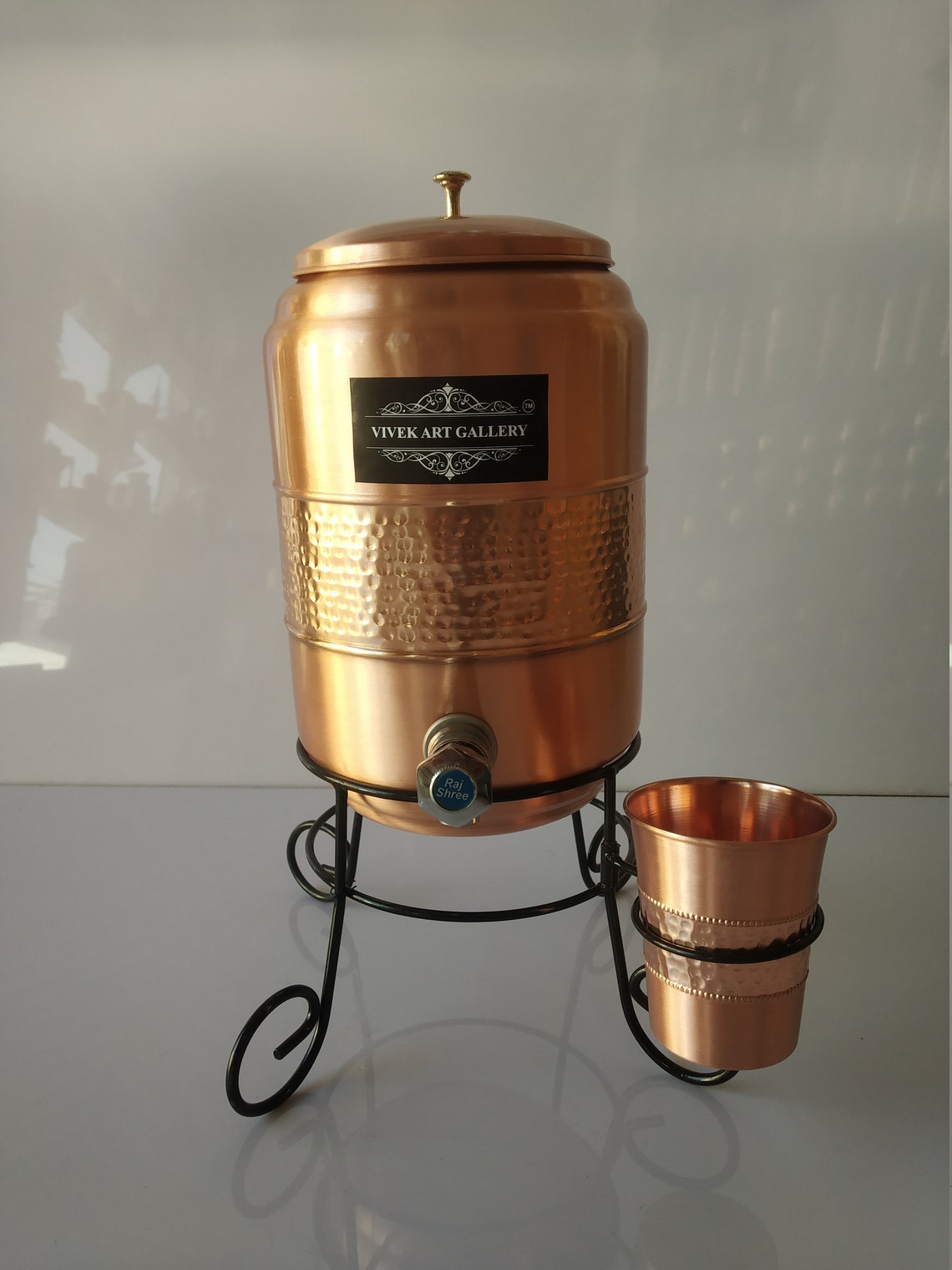 Handmade Pure 100 Copper Water Dispenser Pot 5 Litre. With Etsy