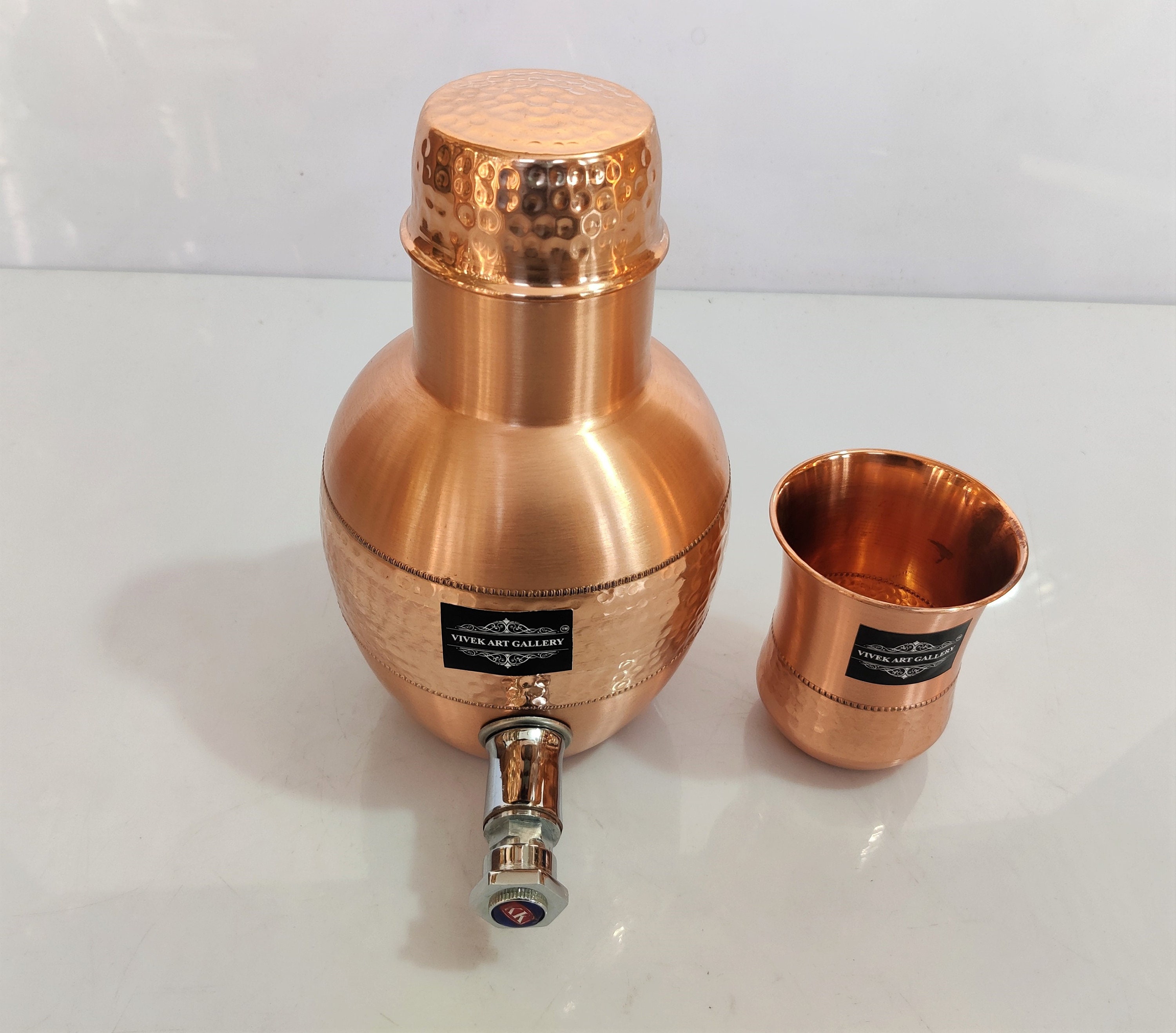 Handmade Pure 100 Copper Designer Dispenser Water Pot 1500 Etsy UK