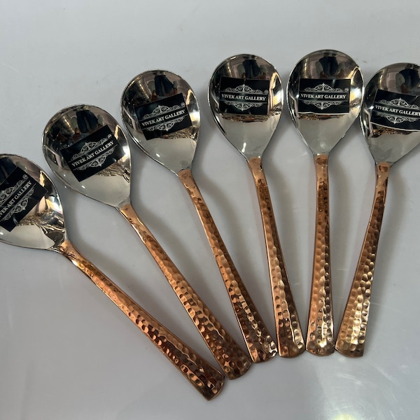 Copper Serving Spoon Etsy