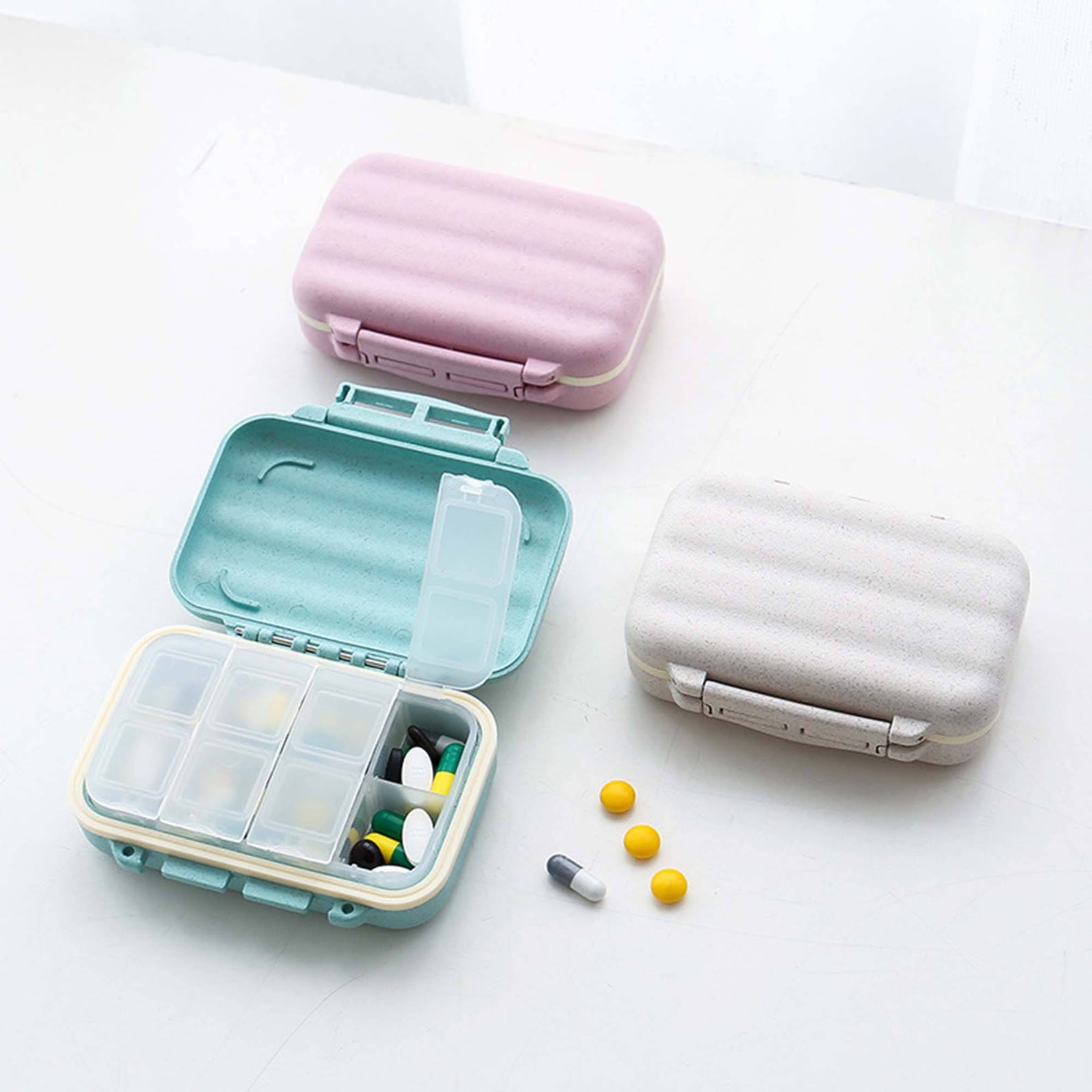 Portable Pill Box Mini Pill Box Distributed Small and Etsy