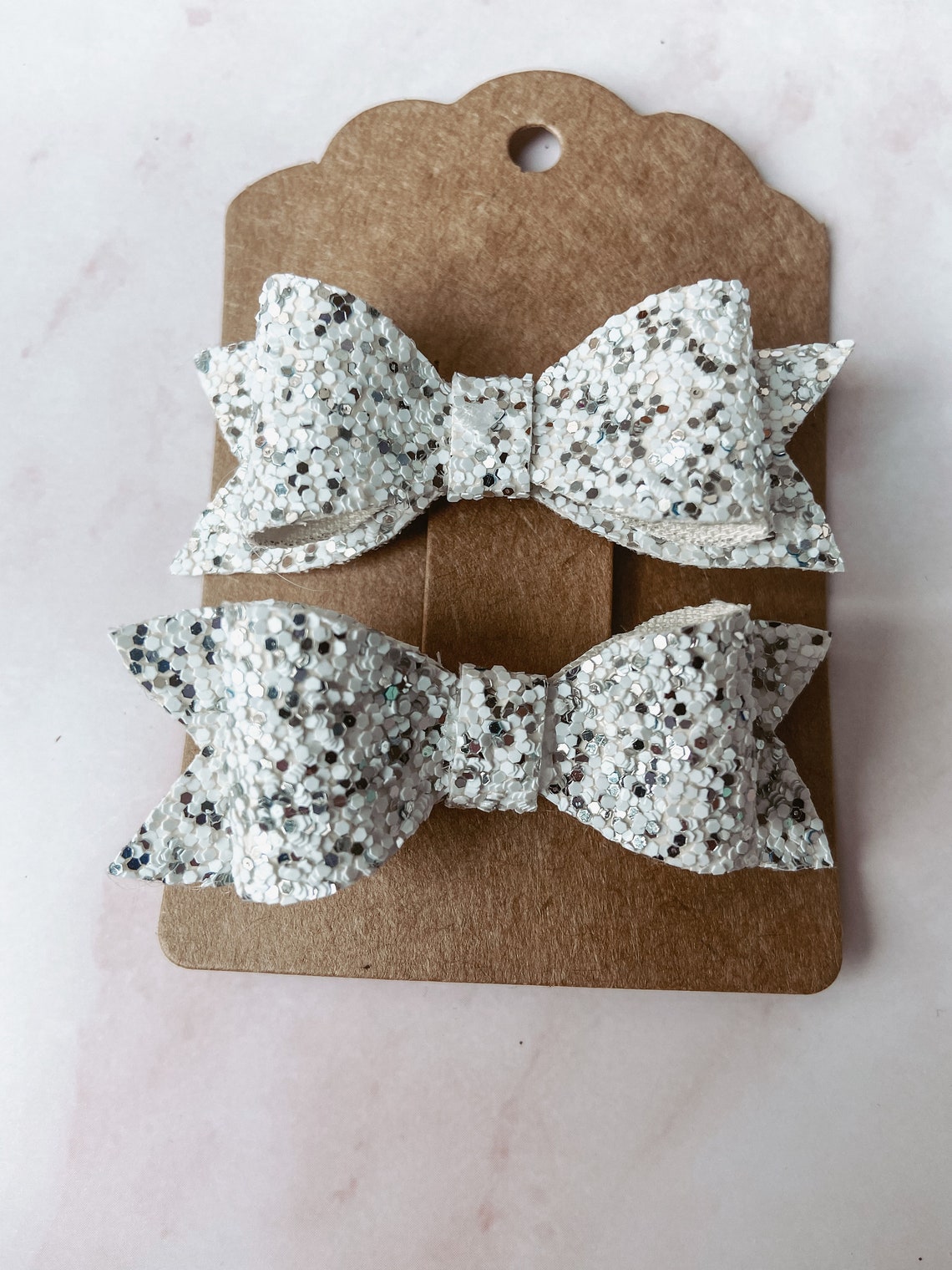 Handmade bow hair clips children's accessories Glitter Etsy