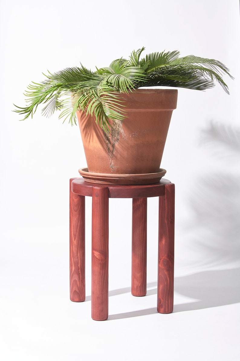 Bonnet Wood Beistelltisch Naturholz Skandinavisches Design Hervorragend geeignet für Pflanzen und Sitzmöbel Bild 7