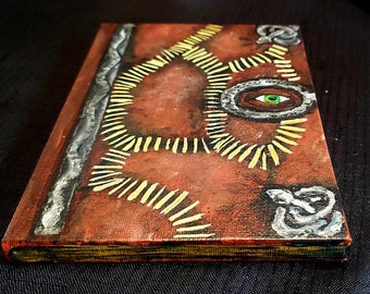 Spellbook 5x7" (acrylic painting)