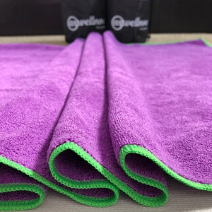 Yogatuch | Sporttuch | Turntuch | Handtuch mit Tasche | Strandtuch | Mikrofasertuch | Großes Handtuch Geschenk Handtuch | Beste Freundin Geschenk
