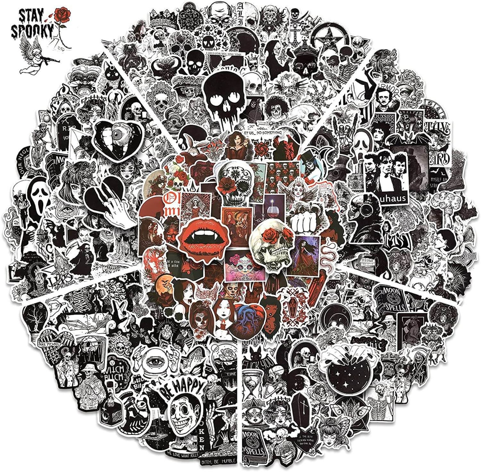 Gothic Stickers 300PCS Pack Cool for Teens Vinyl Punk Gothic - Etsy