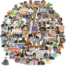 The Office Stickers Pack of 100 Stickers , The Office TV Show Stickers for Water Bottle, Laptop, Computer, Notebook, Phone Case, etc.