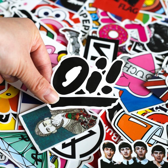 100 Friends Random Stickers Vinyl Cartoon Graffiti Decals Sticker Lot