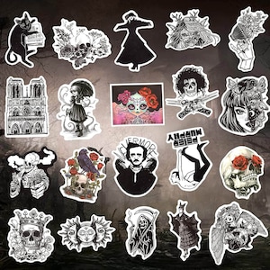 Gothic Stickers 300PCS Pack Cool for Teens, Vinyl Punk Gothic Stickers ...